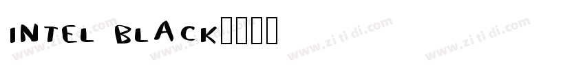 INTEL BLACK字体转换